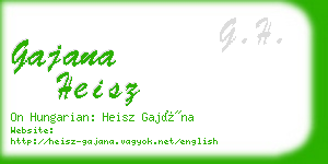 gajana heisz business card